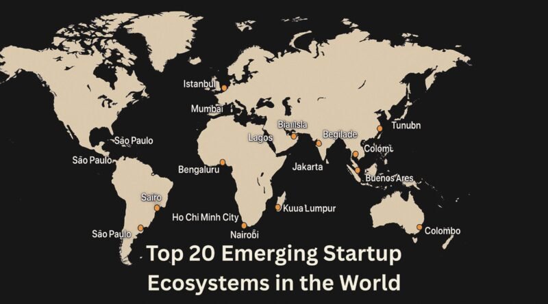 Top 20 Emerging Startup Ecosystems in the World (2025 Update)