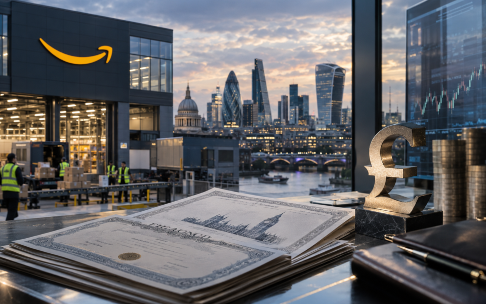 Amazon to Raise $5.8 Billion in First Sterling Bond Sale